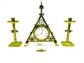 Bruce Talbert brass mantel clo