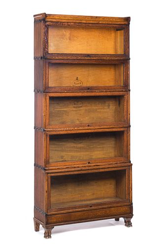 BRUEK CLAW FOOTED OAK BARRISTER