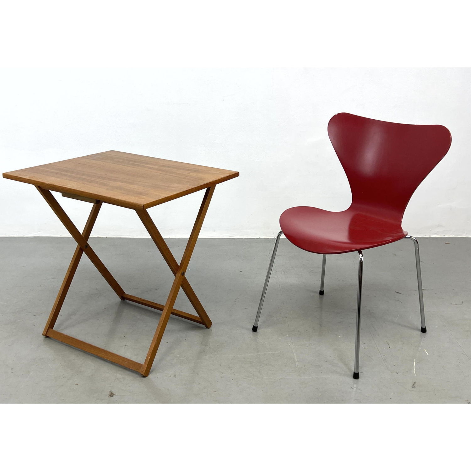 Bruksbo Teak Folding Table and Arne