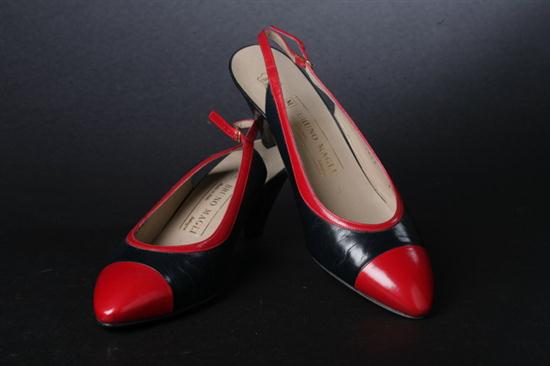 BRUNI MAGLI NAVY AND RED LEATHER