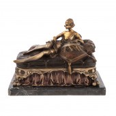 BRUNO ZACH, EROTIC BRONZE BOX