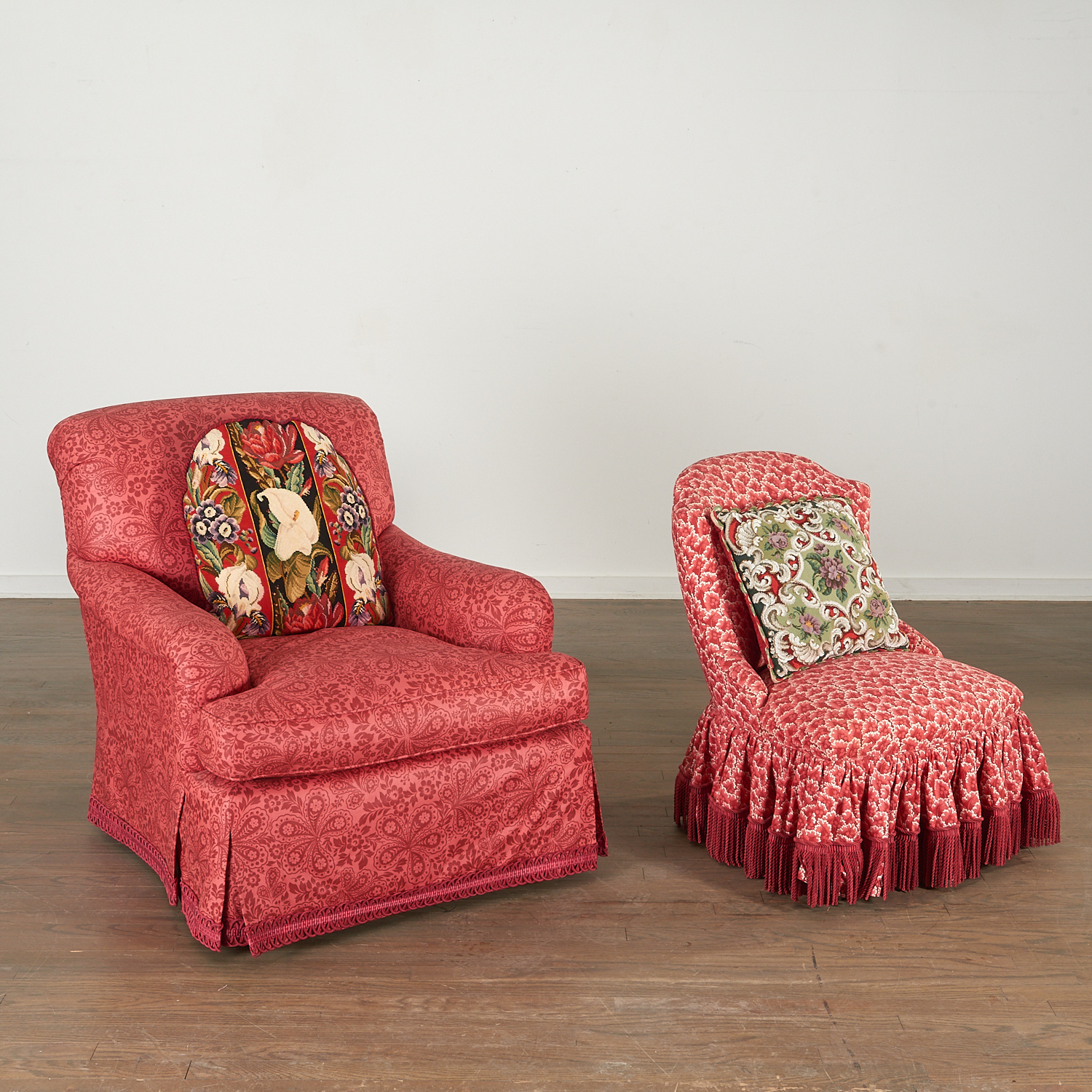 BRUNSCHWIG & FILS CLUB CHAIR AND