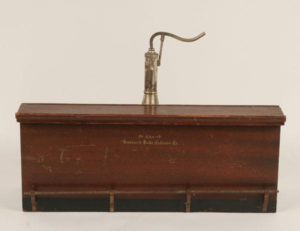 Brunswick salesman sample wooden