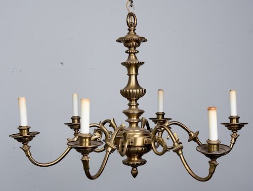 BRUSHED BRASS CHANDELIERSix arm