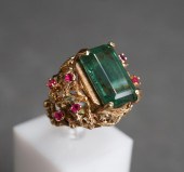 BRUTALIST 14-KARAT YELLOW-GOLD