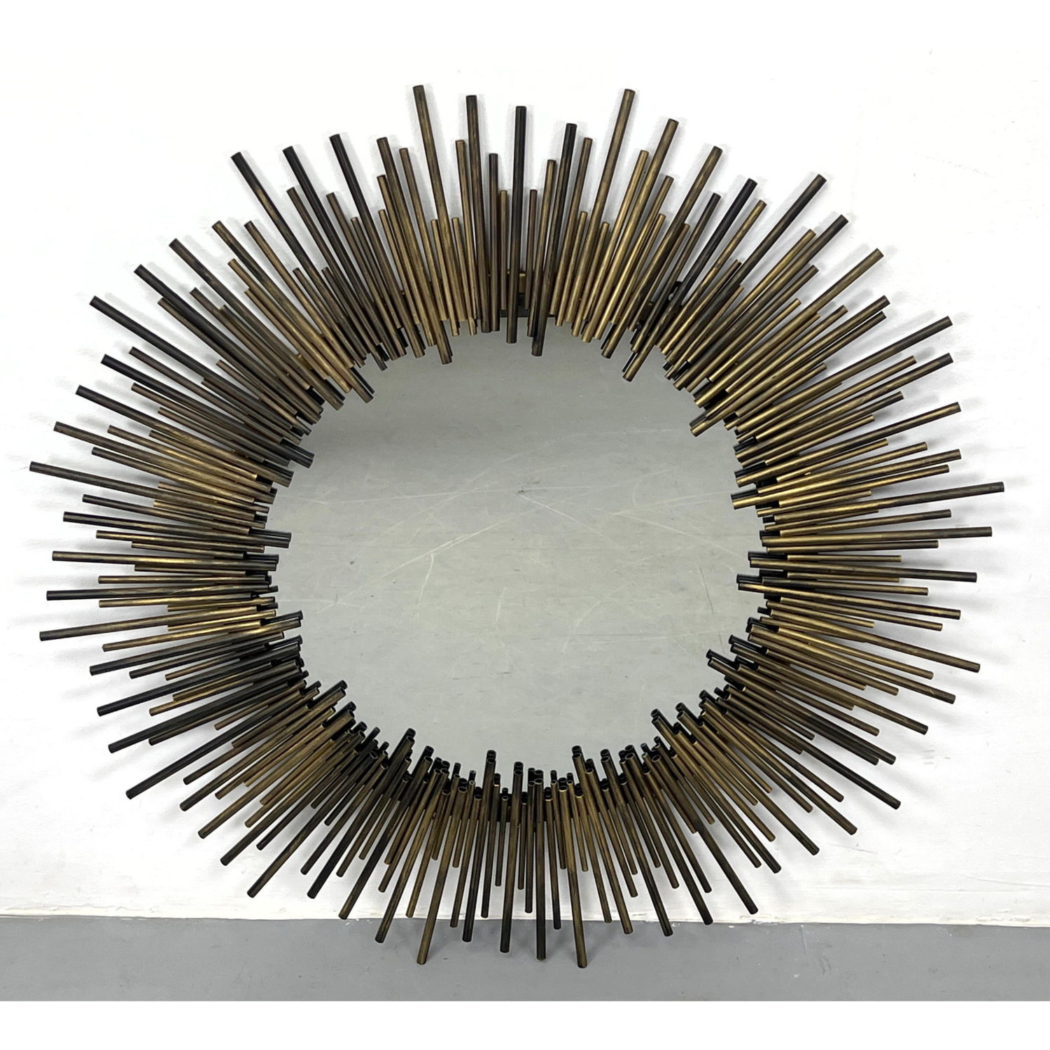 Brutalist Brass Tube Starburst