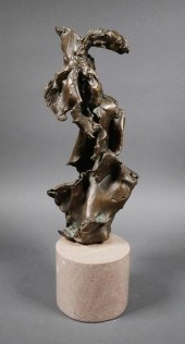 BRUTALIST BRONZE ABSTRACT SCUL