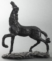 BRUTALIST BRONZE SCULPTURE OF