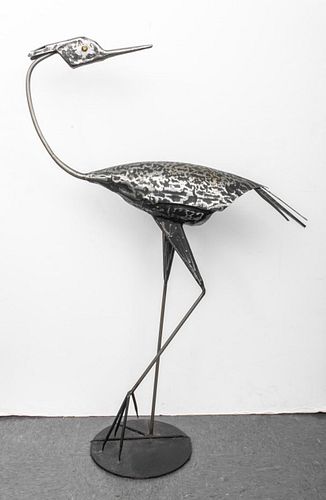 BRUTALIST LARGE METAL CRANE