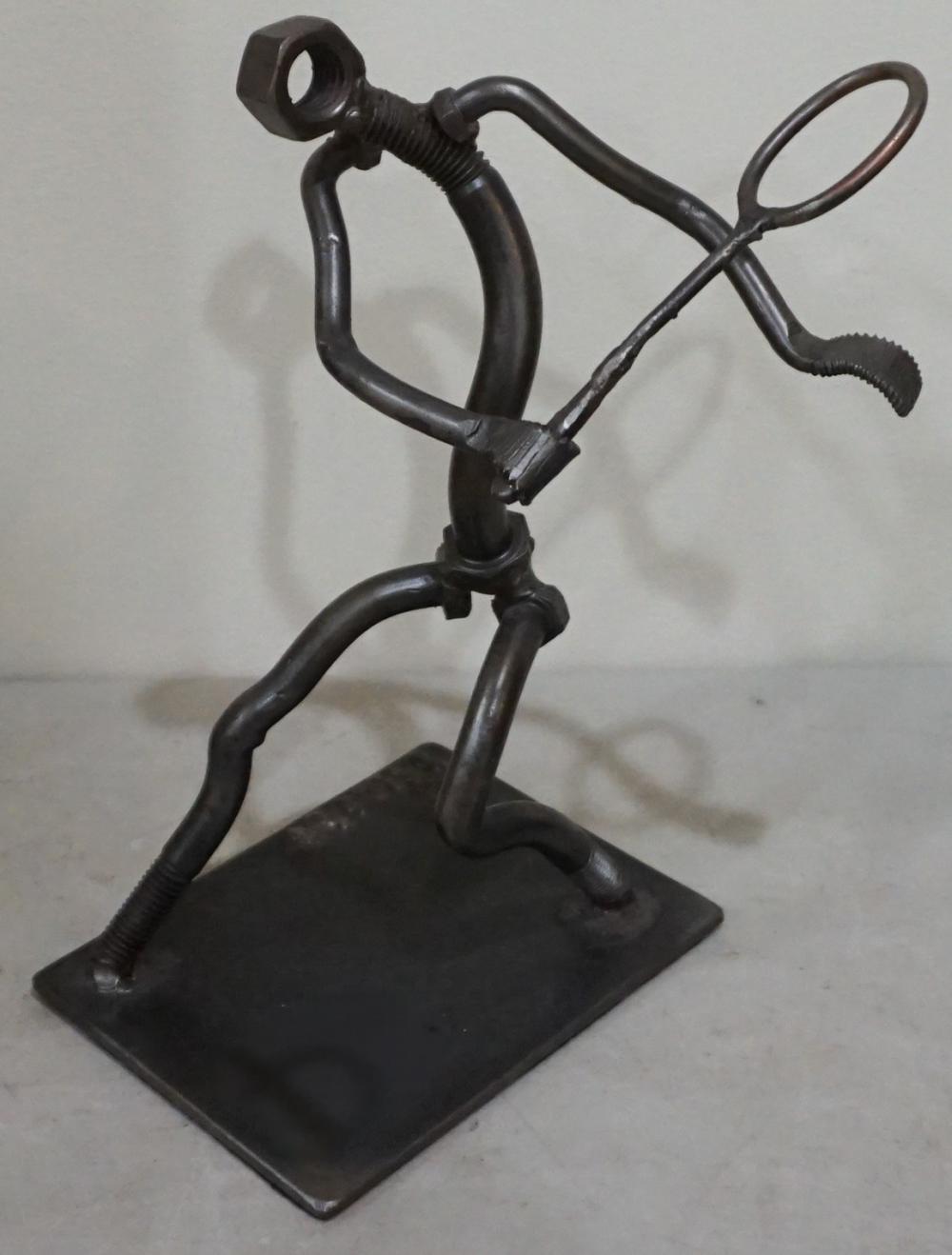 BRUTALIST METAL FIGURE OF A