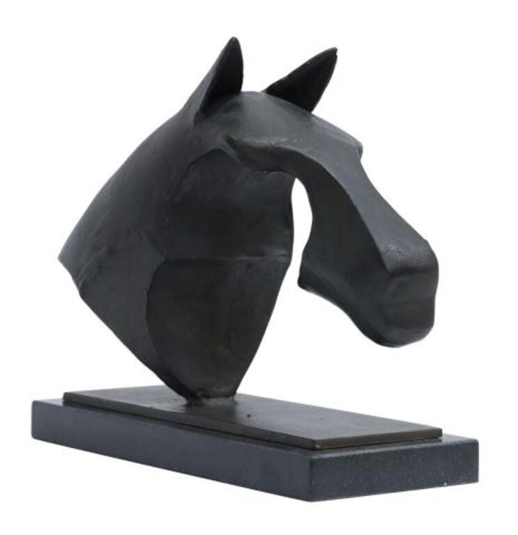 BRUTALIST METAL HORSE HEAD