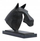 BRUTALIST METAL HORSE HEAD SCU