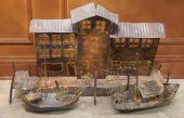 BRUTALIST METAL SCULPTURE OF B