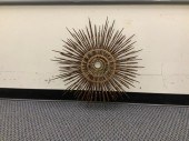 BRUTALIST METAL SUNBURST WALL