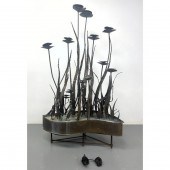 Brutalist Mixed Metal Water Fo