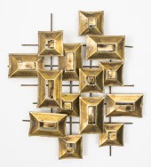 BRUTALIST MODERN METAL WALL SC