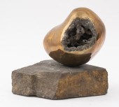 BRUTALIST MODERN SPHERE BRONZE