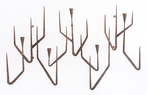 BRUTALIST MODERN WROUGHT METAL WALL