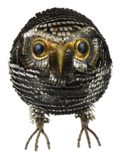 BRUTALIST OWL SCULPTURE, IN TH