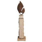 BRUTALIST SCULPTURE, SIGNED FE