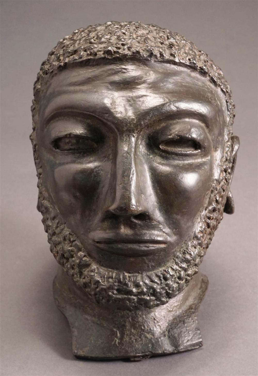 BRUTALIST STYLE PATINATED BRONZE