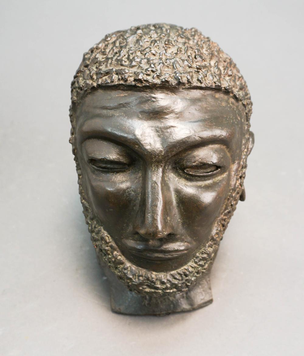 BRUTALIST STYLE PATINATED BRONZE