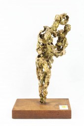 BRUTALIST WELDED GILT METAL FI