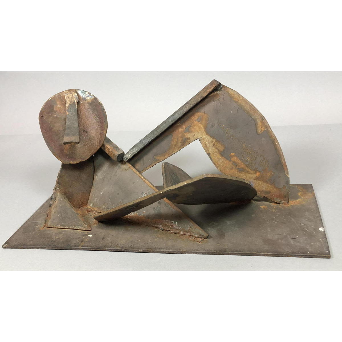 Brutalist Welded Iron Figural