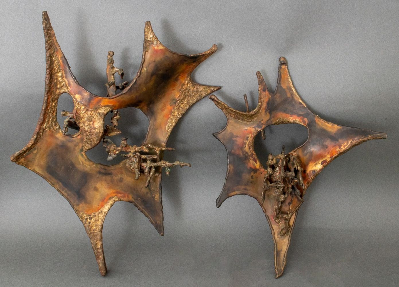 BRUTALIST WELDED METAL WALL