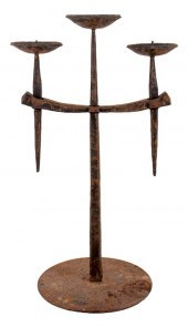 BRUTALIST WROUGHT IRON LARGE 3