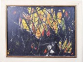 BRY HOVEY OIL ON CANVAS, ABSTR