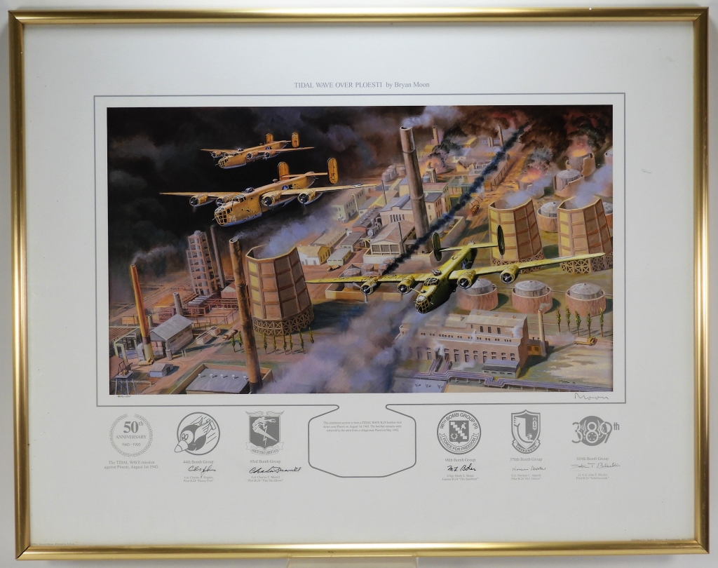 BRYAN MOON WWII AIRMEN SIGNED