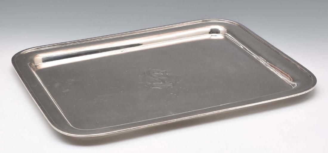 B.S.C. STERLING SILVER TRAY,