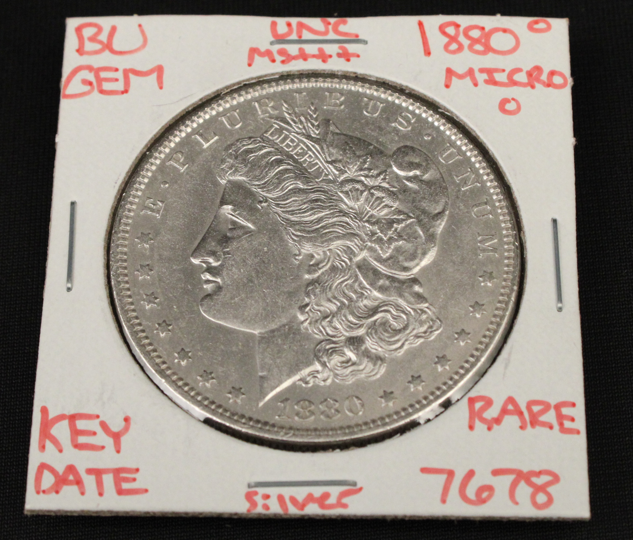 BU 1880 UNC 1880-O AMERICAN