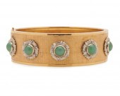 BUCCELLATI 18K GOLD, CHRYSOPRA