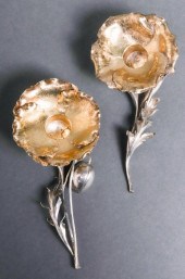 BUCCELLATI SILVER "POPPY" CAND