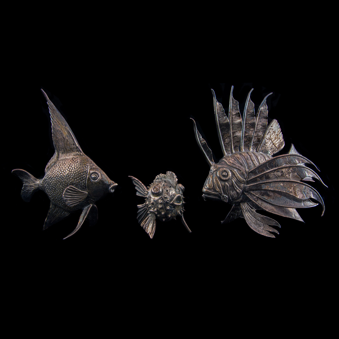 BUCCELLATTI, FISH, LOT OF THREE