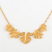 BUCELLATI 18K GOLD FLORAL NECK