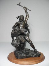 Buck McCain recast bronze scul