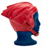 BUCK ROGERS RED RUBBER HELMETB