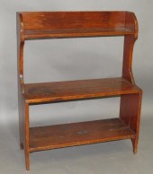 BUCKET BENCHca. 1850; in pine
