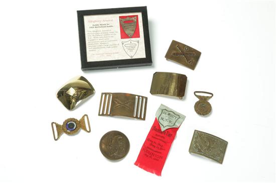 BUCKLES  RIBBON  AND SADDLE SHIELD.