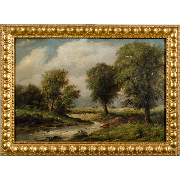 Bucolic Landscape with Cows