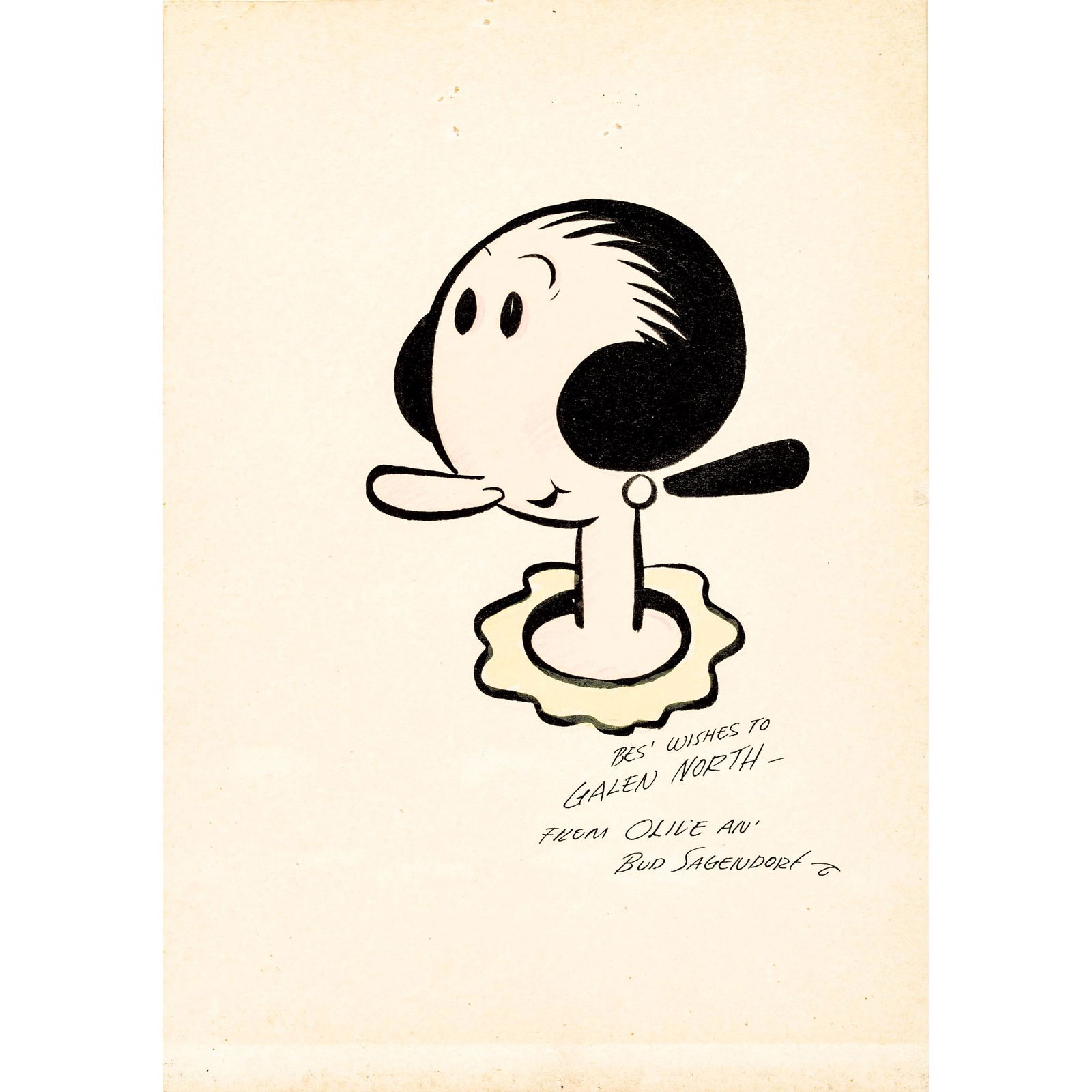 BUD SAGENDORF SIGNED OLIVE OYL