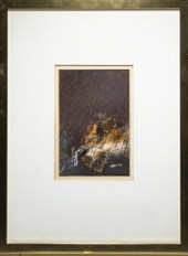 BUDD HOPKINS ABSTRACT OIL ON P