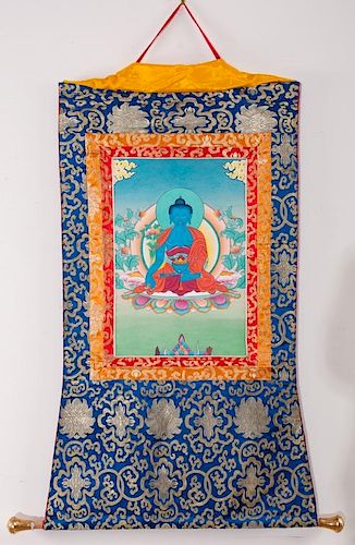 BUDDHA IN LOTUS POSITION SILK