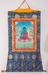 BUDDHA IN LOTUS POSITION SILK