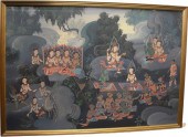 BUDDHIST DEITIES IN A THAI LAN