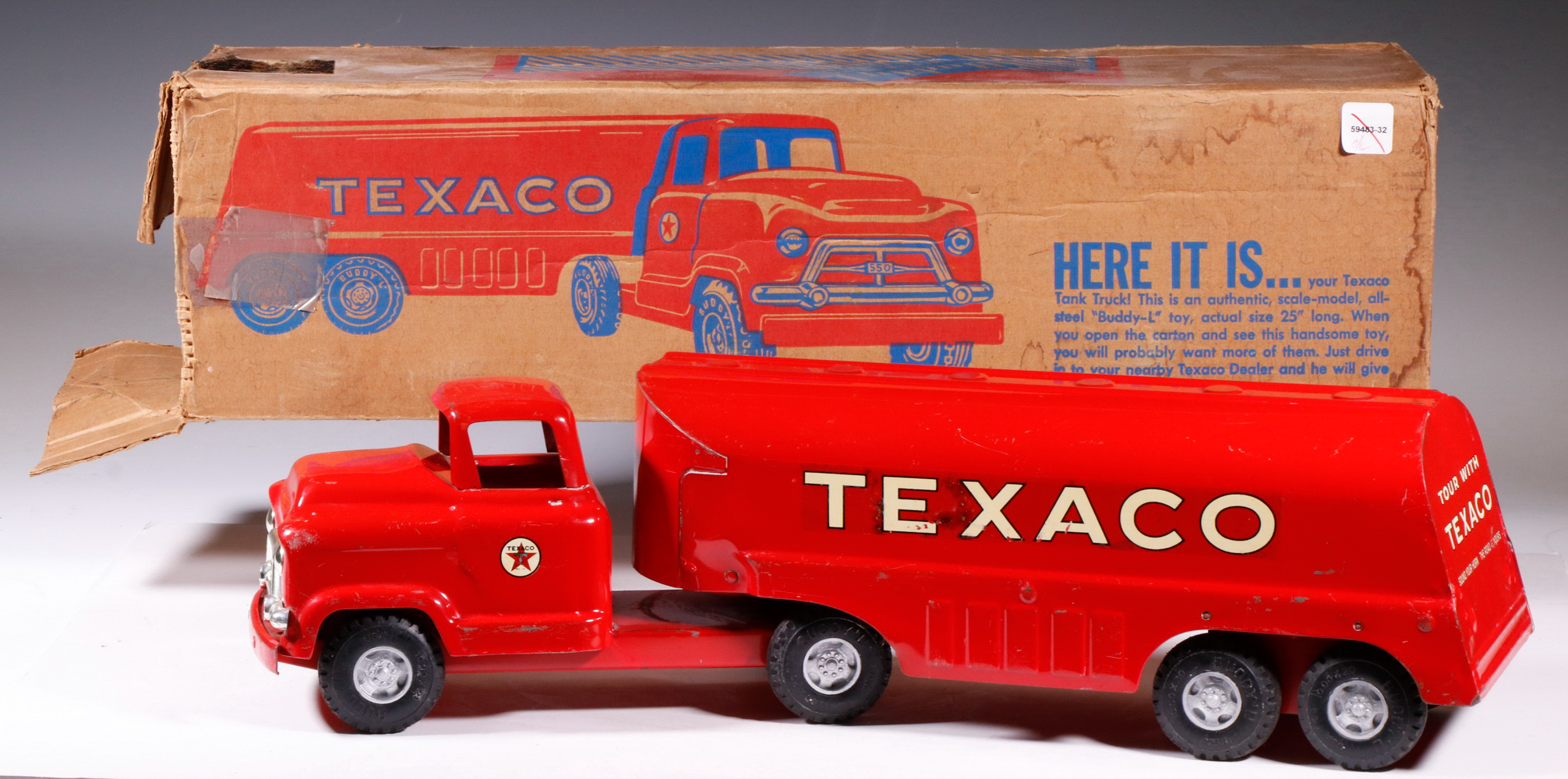 BUDDY L DIECAST TANKER TOY TRUCK