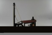 BUDDY 'L' PILE DRIVER ON WHEEL